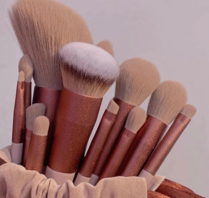 13-Piece Makeup Brush Set – Foundation, Concealer, Blush, Eyeshadow & Powder Brushes