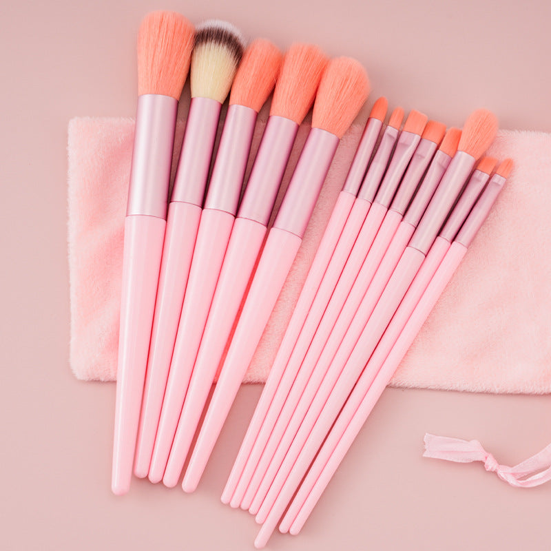 13-Piece Makeup Brush Set – Foundation, Concealer, Blush, Eyeshadow & Powder Brushes