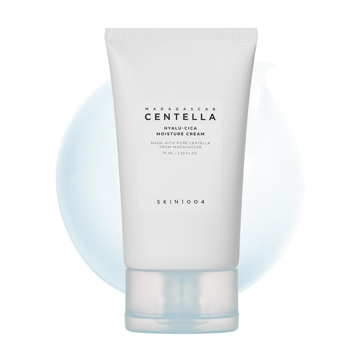 Skincare cream tube labeled 'Madagascan Centella' on a white background