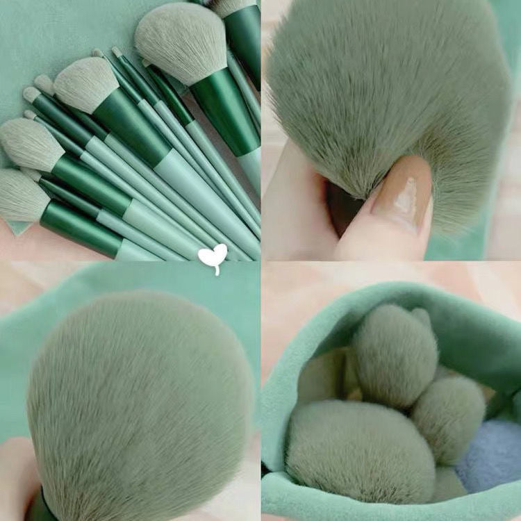 13-Piece Makeup Brush Set – Foundation, Concealer, Blush, Eyeshadow & Powder Brushes