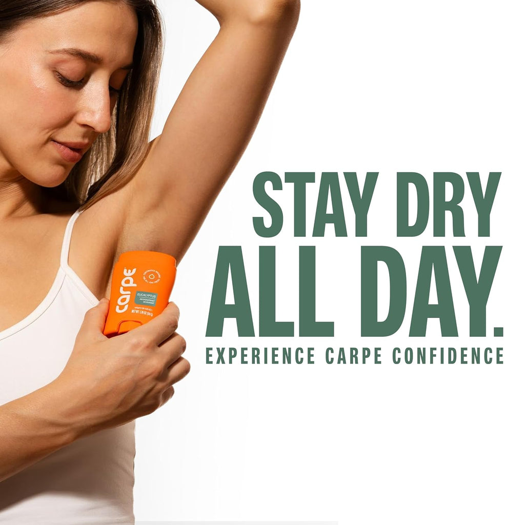 Carpe Clinical Strength Underarm Antiperspirant Deodorant – 100 Hour Sweat Protection