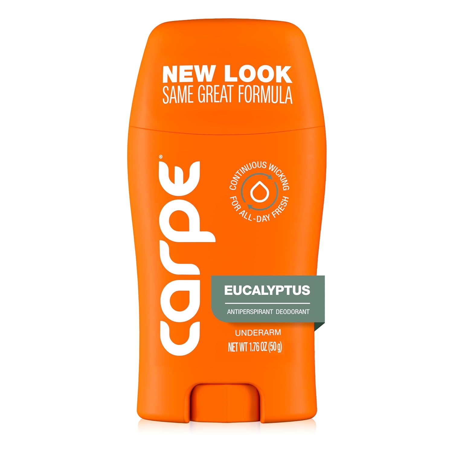 Carpe Clinical Strength Underarm Antiperspirant Deodorant – 100 Hour Sweat Protection