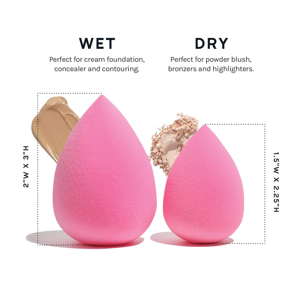 AOA Studio Collection Makeup Sponge Set – Latex-Free HD Wonder Blender (Set of 6)