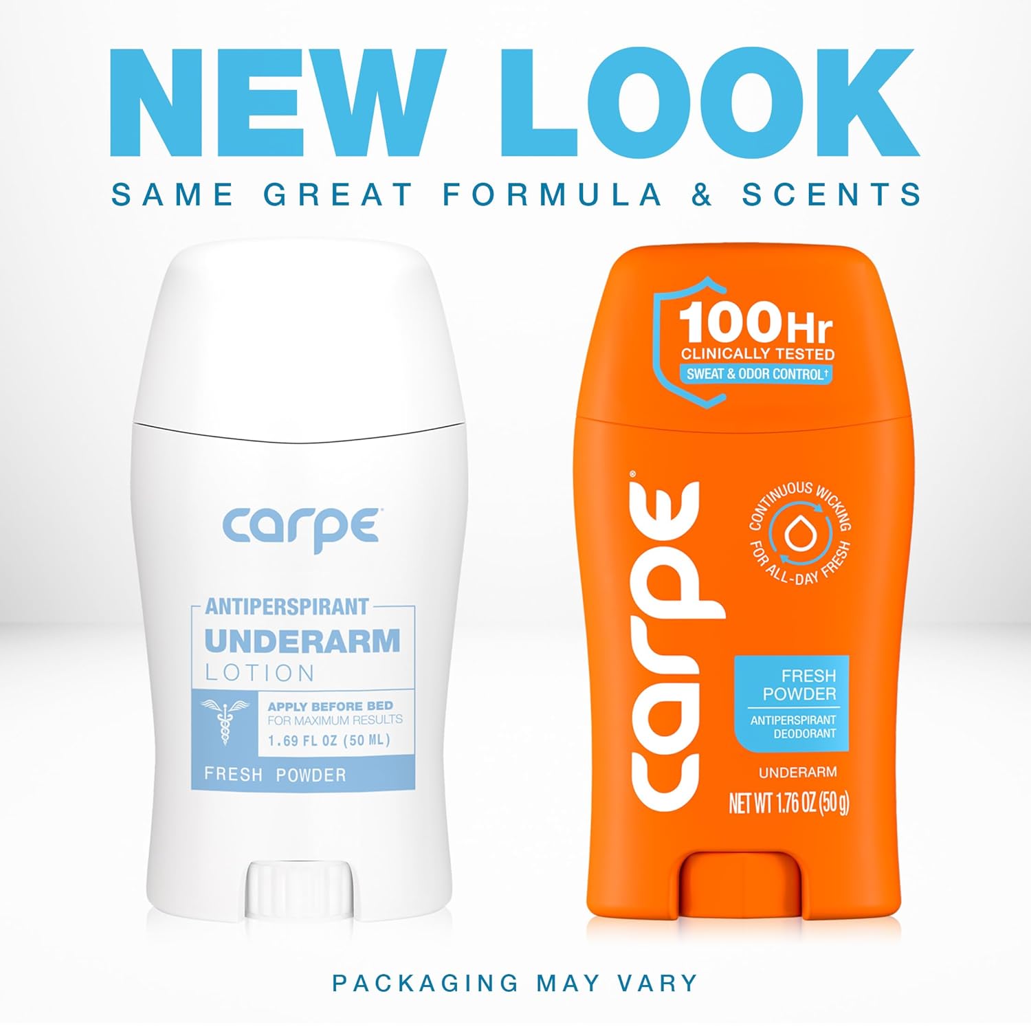 Carpe Clinical Strength Underarm Antiperspirant Deodorant – 100 Hour Sweat Protection