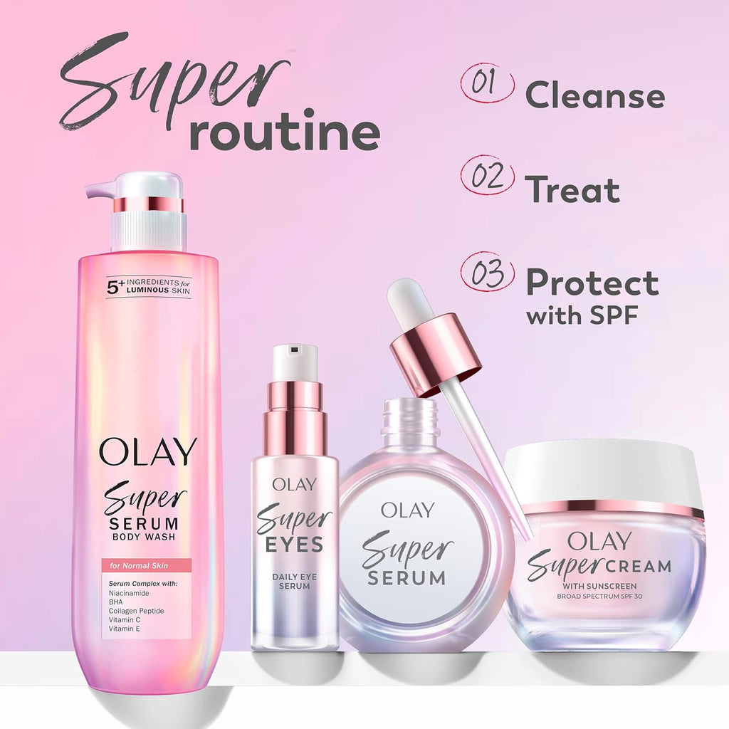 Olay Super Serum – 5-in-1 Glow Face Serum with Niacinamide, Vitamin C & Peptides
