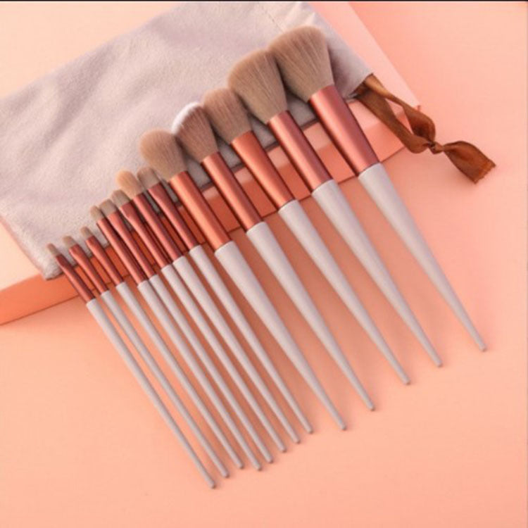 13-Piece Makeup Brush Set – Foundation, Concealer, Blush, Eyeshadow & Powder Brushes